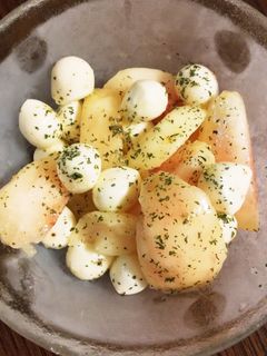 簡単☆美味しい☆桃のカプレーゼ-レシピのメイン写真