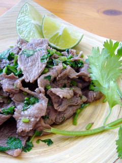 牛肉と香菜の塩炒めライム風味(タコス風)-レシピのメイン写真