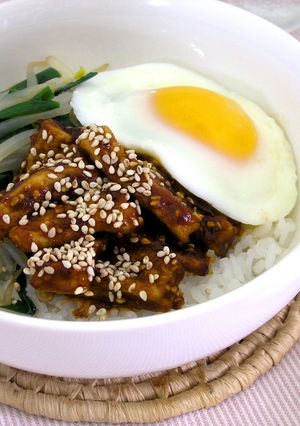 高野豆腐のビビンバ風丼☺-レシピのメイン写真