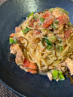 さばの水煮缶と塩昆布の和風冷製パスタ-レシピのメイン写真