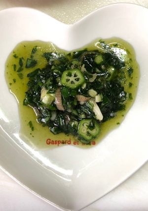 簡単　オカワカメのネバネバ酢の物-レシピのメイン写真