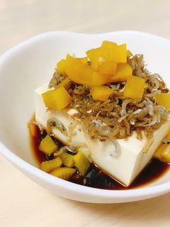 じゃことたくあんのおつまみ冷奴-レシピのメイン写真