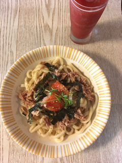 明太胡麻うどん-レシピのメイン写真