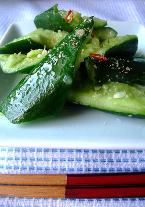たたき胡瓜の塩炒め-レシピのメイン写真