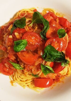 絶品☆トマトソースパスタ☆-レシピのメイン写真