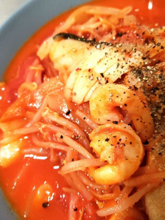 【ズボラ飯】魚介と野菜のトマトスープ-レシピのメイン写真
