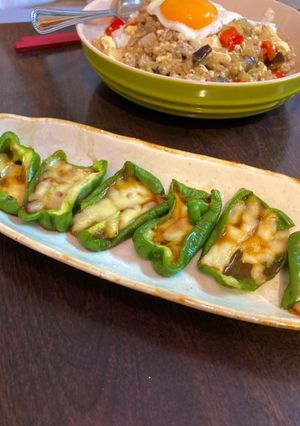 ピーマンの味噌チーズ焼き-レシピのメイン写真