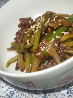 ✿セロリと牛肉のきんぴら✿-レシピのメイン写真