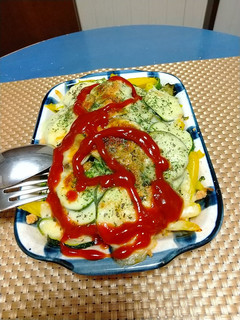 サバ缶とズッキーニのチーズ焼きヘルシー編-レシピのメイン写真