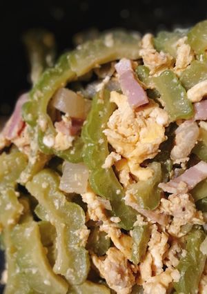 ゴーヤのベーコン入り味噌炒め-レシピのメイン写真