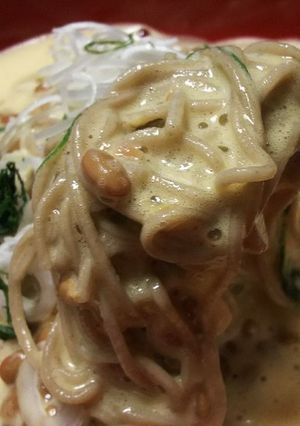 【混ぜるだけ】納豆と卵のふわふわ蕎麦-レシピのメイン写真