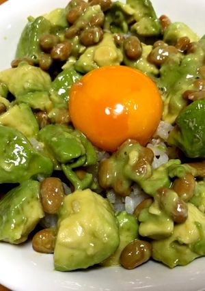覚書：アボカド納豆丼-レシピのメイン写真