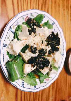 お豆腐と麺つゆでサッパリサラダ-レシピのメイン写真