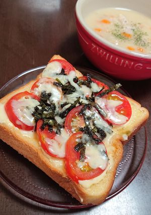 トマトの和風トースト♪-レシピのメイン写真