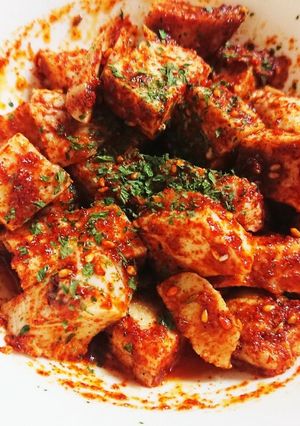 混ぜるだけ！羊名人とチキンのおつまみ-レシピのメイン写真