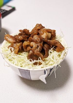 マヨ豚肉丼-レシピのメイン写真