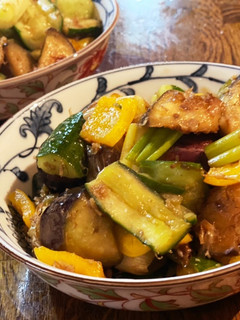 夏野菜のポン酢炒め-レシピのメイン写真