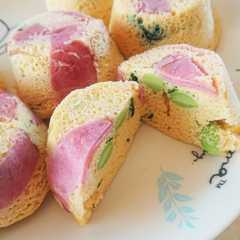รูปของ レンジでおからパウダーのおかず系蒸しパン