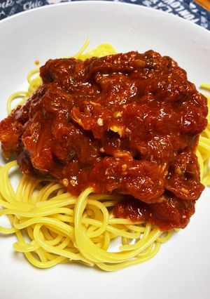 サバ缶でトマトソース-レシピのメイン写真