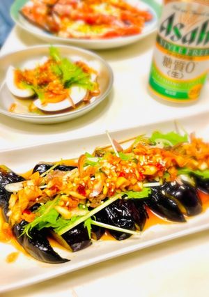 焼き茄子の香味ダレ-レシピのメイン写真