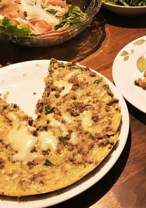 ひき肉と卵の三角バーグ-レシピのメイン写真