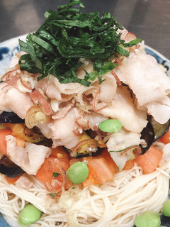 野菜たっぷり豚しゃぶ素麺-レシピのメイン写真