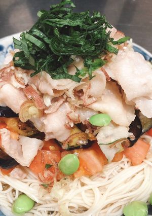 野菜たっぷり豚しゃぶ素麺-レシピのメイン写真