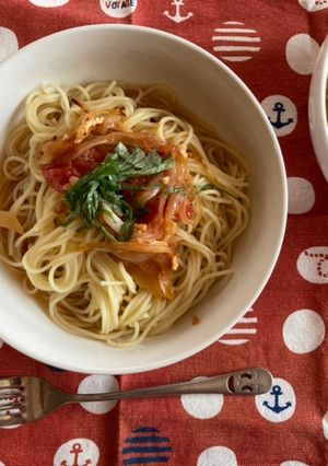 大葉とトマトの冷製パスタ-レシピのメイン写真