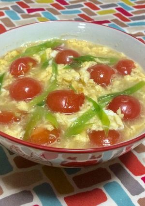 超簡単☆さっぱりかき玉トマトうどん♪♪♪-レシピのメイン写真