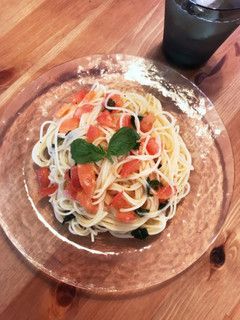 簡単☆トマトとバジルの冷製パスタ-レシピのメイン写真