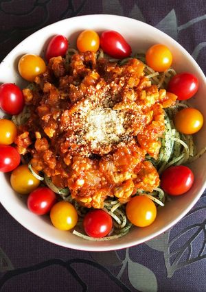 隠し味は味噌!完熟トマトのミートソース-レシピのメイン写真