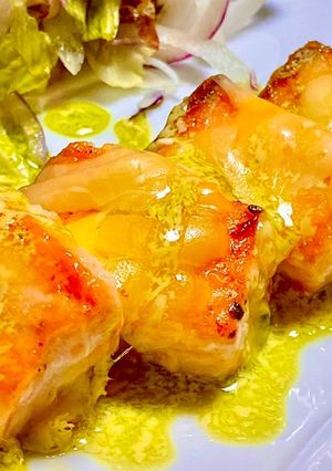 サーモンのチーズバジルマヨソース-レシピのメイン写真