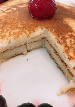 一丁寄せ生とうふのパンケーキ-レシピのメイン写真