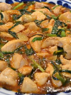 鶏胸肉とニラのコチュジャン炒め-レシピのメイン写真