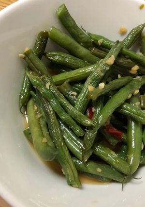 インゲン豆のニンニク醤油炒め煮-レシピのメイン写真
