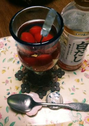 夏⛅のデザート❗ミニトマトに白だし☺-レシピのメイン写真