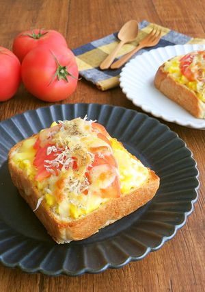 トマトとタルタル卵のチーズトースト-レシピのメイン写真