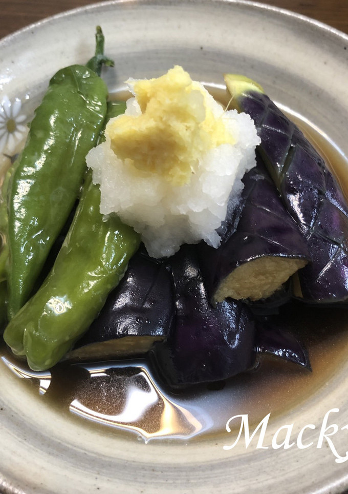 麺つゆで簡単 ナスとシシトウの揚げ浸し-レシピのメイン写真