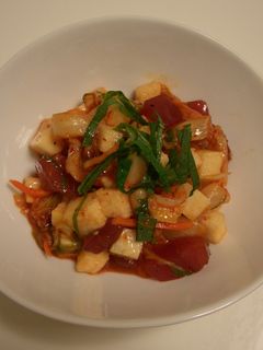 超簡単♪マグロとキムチと長いもの和え物-レシピのメイン写真