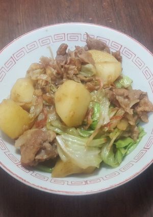 パパッと夕食。ソース肉じゃが-レシピのメイン写真