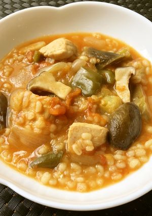 もち麦と夏野菜たっぷりラタトゥイユ-レシピのメイン写真