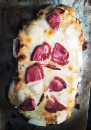 フライパンと魚焼きグリル(片面)でピザ-レシピのメイン写真