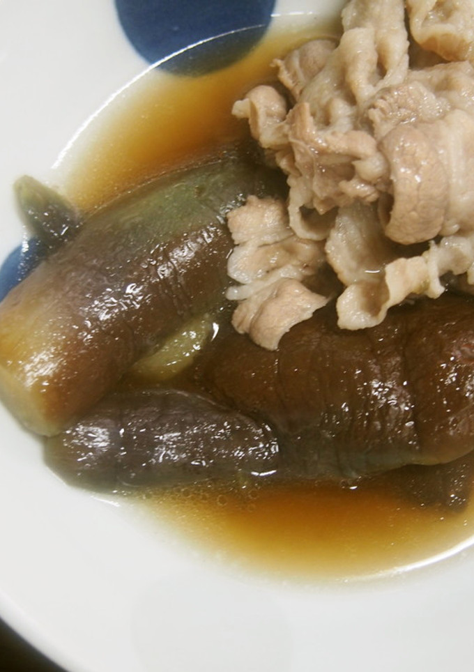 簡単！茄子と豚バラ肉の煮物♪-レシピのメイン写真