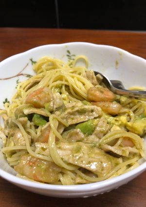 アボカド　エビ　の　冷しゃぶパスタ-レシピのメイン写真