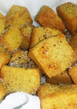 高野豆腐de唐揚げ。(笑)-レシピのメイン写真