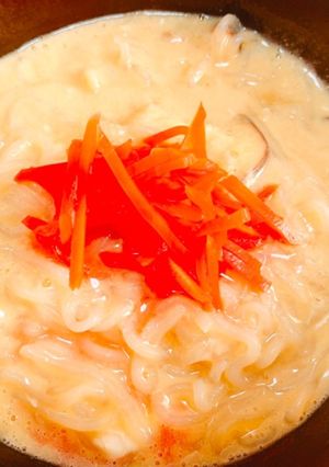 とろとろ玉子餡麺〜糖質オフの白滝麺で〜-レシピのメイン写真