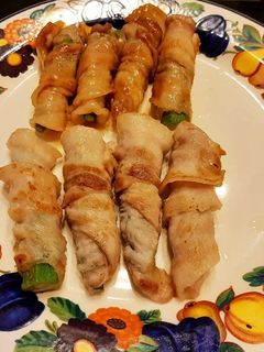 【男の大雑把料理】オクラの肉巻き-レシピのメイン写真