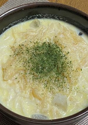 冷製・牛乳コンソメ素麺-レシピのメイン写真