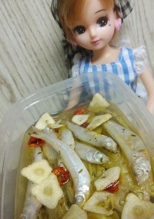 リカちゃん♡わかさぎのオイル漬けꕤ*｡ﾟ-レシピのメイン写真