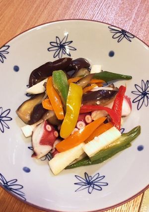 たこと野菜の和風マリネ-レシピのメイン写真